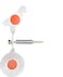 Wingswinmax Bigger Bird Spinner Air Gun Target 19.3cm/7.6" Slingshot Target 360&deg; Rotating Screwed-Type Steel OR Stainless Steel Plinking Target Bird BB Air Gun Target (White Big Bird 3mm)