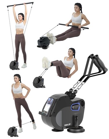 seanleecore Portable All in One Home Gym Fitness Equipment - Multifunctional and Space-Saving at Home Gym Solution