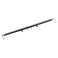 Spreader Bar Black Heavy Duty Stainless Steel Adjustable Bar with 2 Fixed Rings, Yoga Training Fitness Gear, Workout Bar,Home Sports Gym Kit
