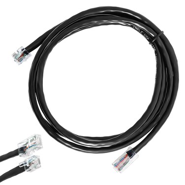 Hoqqf APG Printer Interface Cable CD-101A for Cash Drawer to Printer Connection with MultiPRO Interface, RJ12/ RJ45 Male,Compatible with EPSON Star Printers (Black-5ft)