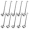 Potchen 10 Pieces Stainless Steel Soup Ladle Sturdy Soup Ladle with Long Handles Portion Control Serving Spoons for Cooking Soup Sauce Kitchen Home(1 oz)