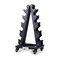 LIONSCOOL Premium Solid Steel Dumbbell Rack Stand Only, A-Frame Portable Weight Storage Organizer with Optional Tray and Wheels, Perfect for Home Gym Fitness Equipment Storage