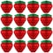 Zonon 16 Pieces 6 Inch Strawberry Honeycomb Ball Tissue Paper Strawberry Ball Paper Strawberry Decoration for Strawberry Themed Birthday Party (Red)