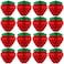 Zonon 16 Pieces 6 Inch Strawberry Honeycomb Ball Tissue Paper Strawberry Ball Paper Strawberry Decoration for Strawberry Themed Birthday Party (Red)