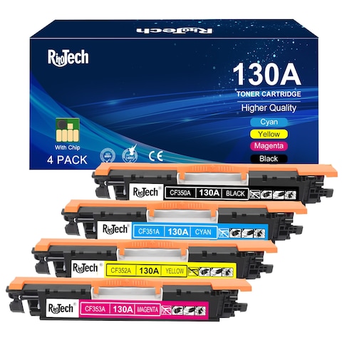 130A Toner Cartridge,Compatible Replacement for HP 130 A CF350A CF351A CF352A CF353A for HP Color Laserjet Pro MFP M177fw M176n M177 M176 Printer,Black Cyan Yellow Magenta,4 Pack