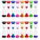 WSSROGY 16 Pack Colorful Hourglass Sand Timer Set for Kids, 20Sec 30Sec 1Min 2Min 3Min 4Min 5Min 10Min for Kids Toothbrush Games Classroom Home
