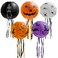 AIMI 5PCS Halloween Paper Lantern Foldable Hanging Lanterns with Tassels, Jack-O-Lantern Spider Bat Skeleton Pumpkin Lanterns for Halloween Party Weddings Garden Bedroom Bar Indoor Outdoor Decoration