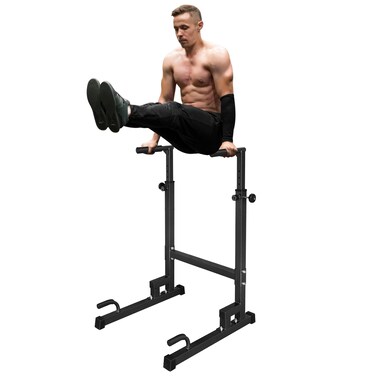 Dip Bar Heavy Duty Steel Dip Station Multi-function Parallel Bars for Home Gym Strength Training Workout