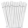 ALINK 12-Pack Reusable Hard Plastic Clear Straws, 10.5 in x 0.3 in Tumbler Straws for 16 OZ 20 OZ 30 OZ Stanley, YETI, Starbucks Tumblers with Cleaning Brush
