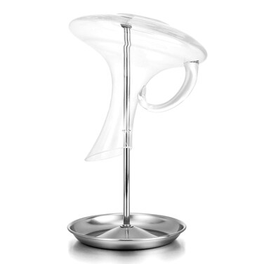 Drincarier Wine Decanter Drying Stand with Silicone Head to Prevent Scratches-Detachable Shelf Decanter Rack Holder with Drip Catching Base, Decanter and Wine Glass NOT Included (Water Plate Type)&hellip;
