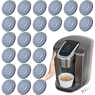 Appliance Sliders for Kitchen Appliances 24 PCS Self-Adhesive Small Kitchen Appliance Slider Kitchen Hacks Easy to MovIing &amp; Space Saving Kitchen Must Have Gadgets Mixer Accessories for countertop