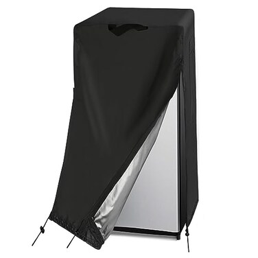 Guisong Refrigerator Cover, Waterproof&amp;Dustproof Cover for Protecting Upright Freezers/Beverage Refrigerator-Suitable for most 8-12 Cubic Freezer(24"W x 30"D x 67"H)
