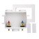 GUOFIS Washing Machine Outlet Box with Center Drain,1/2 Inch Barb Crimp Pex x 3/4 Inch MHT Outlet Connection,Plumbing Fittings Washer Laundry Boxes