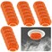 Tessco 24 Pieces Smoke Detector Fire Alarm Dust Cover Paint Cover Thicken Elastic Smoke Detector Cover Stretch Plastic Fire Alarm Cover During Cooking or Baking, Orange