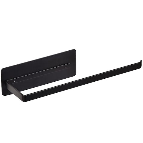 EASTTOWEST Magnetic Paper Towel Holder,Black Towel Bar Rack for Refrigerator BBQ Grills Griddles Toolbox RVs Tailgates,Heavy Duty Strong Magnet Backing,12&rdquo;(L) x 3&rdquo;(H),Fit All US Paper Roll