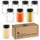 VOLCANOES CLUB 2oz Glass Jars with Lids - Glass Shot Bottles Set for Liquids, Juicing, Ginger Shot, Sample - Small Containers with Screw Caps - Clear Mini Round Bottles - Leakproof/Wide Mouth - 8 pack