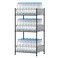 3 Tier Water Bottle Organizer Free Standing Water Bottle Storage Rack, Metal Bottled Water Holder for Floor Drink Shelf Beverage Dispenser Stand for Kitchen Pantry Party