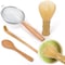 BABORUI Resin Matcha Whisk Set - Easy to Clean Silicone Matcha Whisk for Perfect Stirring, Matcha Whisk Set Includes Matcha Whisk, Scoop, Tea Spoon and Matcha Sifter