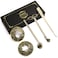 5 in 1 Candle Accessory Set Including Wick Trimmer、Candle Topper、Candle Snuffer、Wick Dipper Staniless Steel Candle Care Kit with Gift Package for Christmas Gifts Giving- Bronze