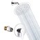 POP SANITARYWARE Shower Faucet Set Chrome Bathroom Rainfall Shower System Wall Mounted 8" Inch Shower Head and Handle Set Single Function Shower Trim Kit with Rough-in Valve