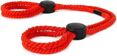 ZhxshwHdd Body Chains For Women Men,Rope Bracelet Ankle Black Adjustable Red Handmade Handcuffs Bracelet Anklet Simple For Women Men Jewelry (red rope)