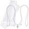 Loetere 2 Pcs Wedding Cord and Veil Set Lazo Para Boda Wedding Lasso Catholic Wedding Rosary with Cross for Mexico Filipino Bridals(White Bowknot)