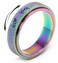 MHWTTY Anxiety Ring for Women Fidget Toys Adults Spinner Ring Fidget Rings Fidget Rings Fidget Spinner Ring Men Rainbow Size 8