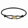Generic Handmade String Bracelet，Trinity Adjustable Bracelet Unisex Adjustable, Gift for Men and Women (Black), Large