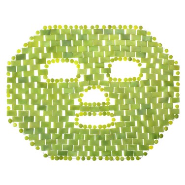Jade Facial Mask, Jade Sleep Natural Stone Mask, Green Facial Cooling Mask, Jade Eye Mask Beauty Skincare Massage Tools for Alleviate Puffiness Face Massage Puffy Eyes Dark Circles