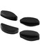 Mryok Replacement Nose Pieces Nose Pads for Oakley HSTN/Top Knot/Spindrift/Wildrye/Side Swept Sunglass - Black