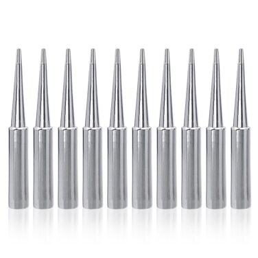 Mesee 10Pcs Soldering Iron Tip Set, 900M Soldering Tips Replacement Fine Solder Gun Tips Welding Head Tool Accessory Compatible with Hakko, Radio Shack, TENMA, ATTEN, Aoyue, Yihua Solder Station