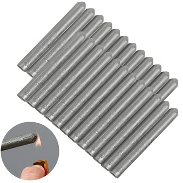 Tandefio 24 Pcs Low Temperature Universal Welding Rod Metal Easy Melt Welding Rods Sticks Low Melt Solder Pipe Welding Tools Electrode Aluminum Rod for Aluminum Stainless Steel Iron, Beginner and Pro