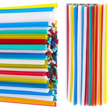 100 Pieces Plastic Welding Rods 7.9 Inch PP/PVC/PPR Plastic Welder Repair Rods for Car Bumpers and Daily Plastic Repair, 20 Pieces for Each Color