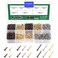 Keadic 1600Pcs Small Tiny Nails, Tiny Nails for Wood Crafts, 6mm 8mm 10mm Tiny Wooden Nails Small Nails Mini Nails for Wooden DIY Decorative Pictures Boxes(Gold/Silver/Bronze)