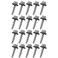 TAODAN 20pcs #10 x 1 Inch Metal Roofing Screws Galvanized Hex Head Sheet Metal Roof Screw for Corrugated Roofing