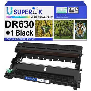 SuperInk 1 Pack Compatible DR630 Drum Unit Replacement for Brother DR630 DR-630 to Use with HL-L2300D HL-L2320D HL-L2340DW HL-L2360DW HL-L2380DW DCP-L2540DW MFC-L2700DW Printer (No Toner)