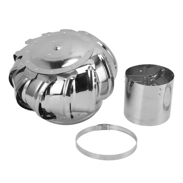 shenruifa Roof Ventilator Automatic Silent Stainless Steel Pipefit Roof Ventilating Fan Wind Turbines Air Vent Attic Ventilator