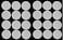 White 4" Round Plastic Soffit Air Vent 50 Pack