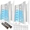 Shipping Container Air Vent Kit Cross Flow Ventilation Preventing Excessive Heat and Condensation, Provide Air Flow for Cargo, Louvered Gable, Big Size (2 Pack)