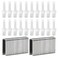 Shutter Repair Kit, 60Pcs Shutters Tilt Rod Silver Shutter Repair Operable Plantation Silver Shutter Fasteners with Screws for Missing Metal Indoor Louver Staples Tools Repair for Most Louver Hardware