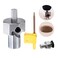 Bench Dog Hole Chamfer Reamer Tool, Stainless Steel Dog Hole Chamfer Reamer for 19mm/20mm Dog Holes Polished Finish, Dog Hole Shaping Trimmer T10 Alloy Blade Stainless Steel 9mm Hex Shank (19mm)