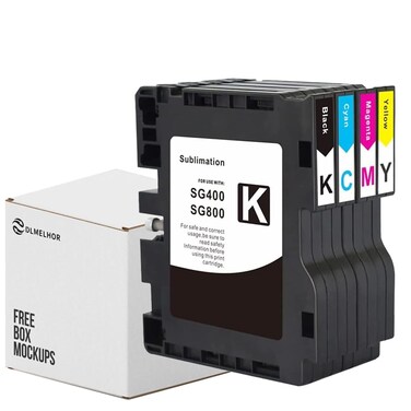 DLMELHOR SG400 SG800 Sublimation Ink Cartridge 4-Pack High Yield Compatible for Sawgrass Virtuoso SG400 SG800 RICOH SG3110 SG2100N SG3100 Printer,1 Black,1 Cyan,1 Magenta,1 Yellow