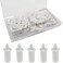 Cionyce 100 Pack Shutter Repair Kit Plantation Shutter Repair Kit Replacement Tool Set Premium Tilt Rod Louvers Staples and Spring Loaded Shutter Pins for Efficient Shutter Repair