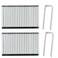 Shutter Louver Staples, 40Pcs Shutter Repair Kit for Plantation Shutter Repair Parts Shutters Rod Silver Shutter Repair Fasteners for Missing Metal Louver Staples Repair Compatible Most Louver