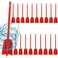 WOPPLXY 20 Pcs Paint Mixer Drill Attachment, Paint Stirrer for Drill, Helix Paint Mixer Resin Mixer Epoxy Plastic Paddles for Mixing Resin, Epoxy, Silicone Molds (Red)