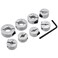 Yakamoz 8Pcs Drill Stop Collar Set Drill Bit Depth Stop Collars Split Ring Drill Depth Limiter Drill Stopper Imperial Sizes 1/2" 7/16" 3/8" 5/16" 1/4" 7/32" 3/16" 1/8