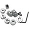 Eyech 8 Pcs Drill Bit Stop Collar Set Split Ring Clamping Shaft Collars Drilling Limit Ring Drill Depth Stop Bit with M5 Set Screws (Imperial 1/2", 7/16", 3/8", 5/16", 1/4", 7/32", 3/16", 1/8")