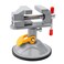 Mesee Mini Drill Press Vice with Suction Cup, Adjustable Carving Vise 360 Degrees Rotation Walnut Clamp Rotatable Table Bench Vice Clip On Tool for Jewelry Nuclear DIY Craft Sculpture - Grey