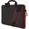 Hseok Laptop Shoulder Bag 15 15.6 16 Inch Briefcase, Compatible MacBook Pro 16 inch 2025-2019 M4 M3 M2 M1, Mac 15.4", XPS 15 and Most 15-16 inch Notebooks, Spill-Resistant Handbag, Black &amp; Red