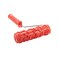 Fielect 17.5cm / 7" Paint Roller Brush,Home Wall,Art Paint Coloring, Primer, Rubber Paint Roller Red Silver Painting Brush 1 Pcs for Home Wall Building